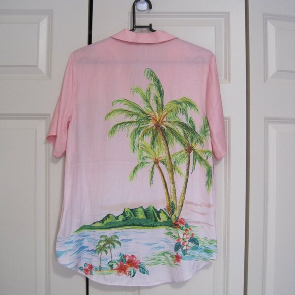 Rachel Zoe Pink and Green Tropical Blouse - Picture 2 of 6